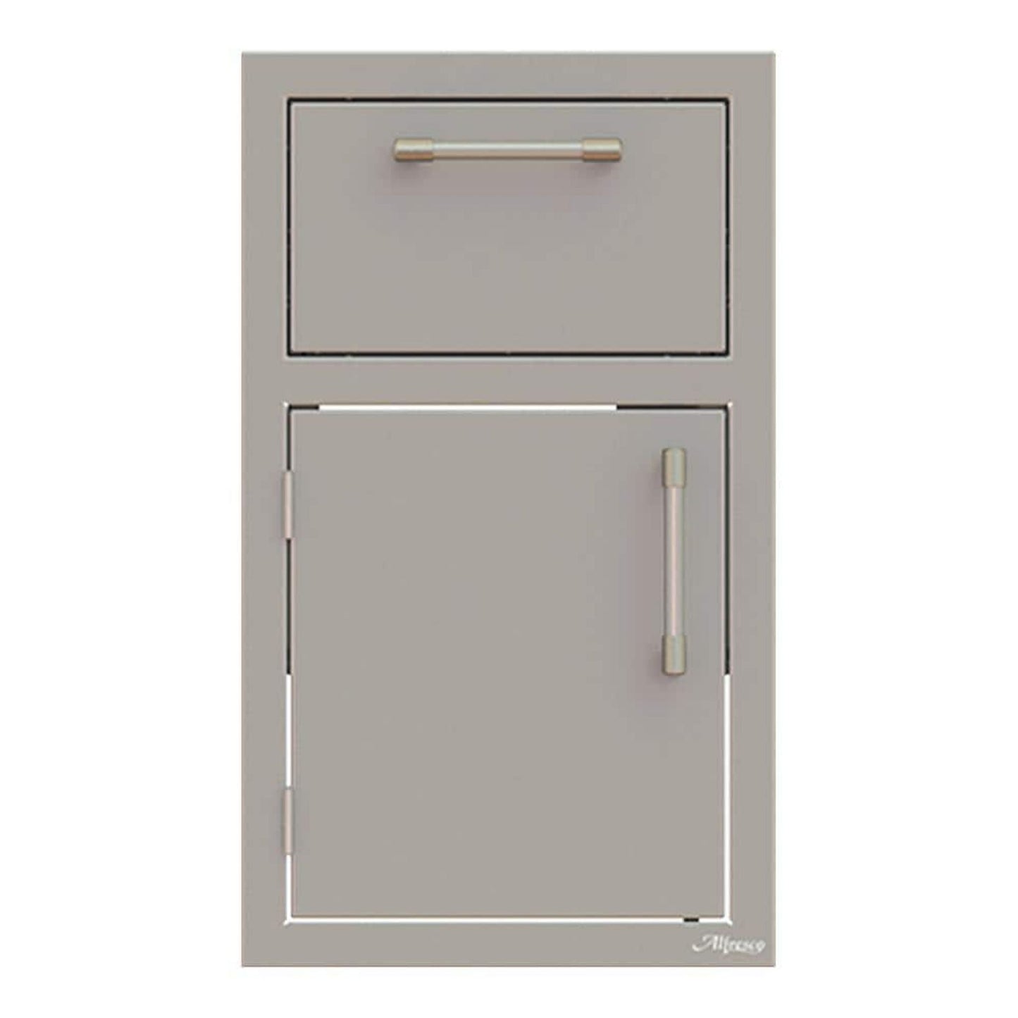 Afresco 17" Raspberry Red Gloss One Drawer with Door Open Left
