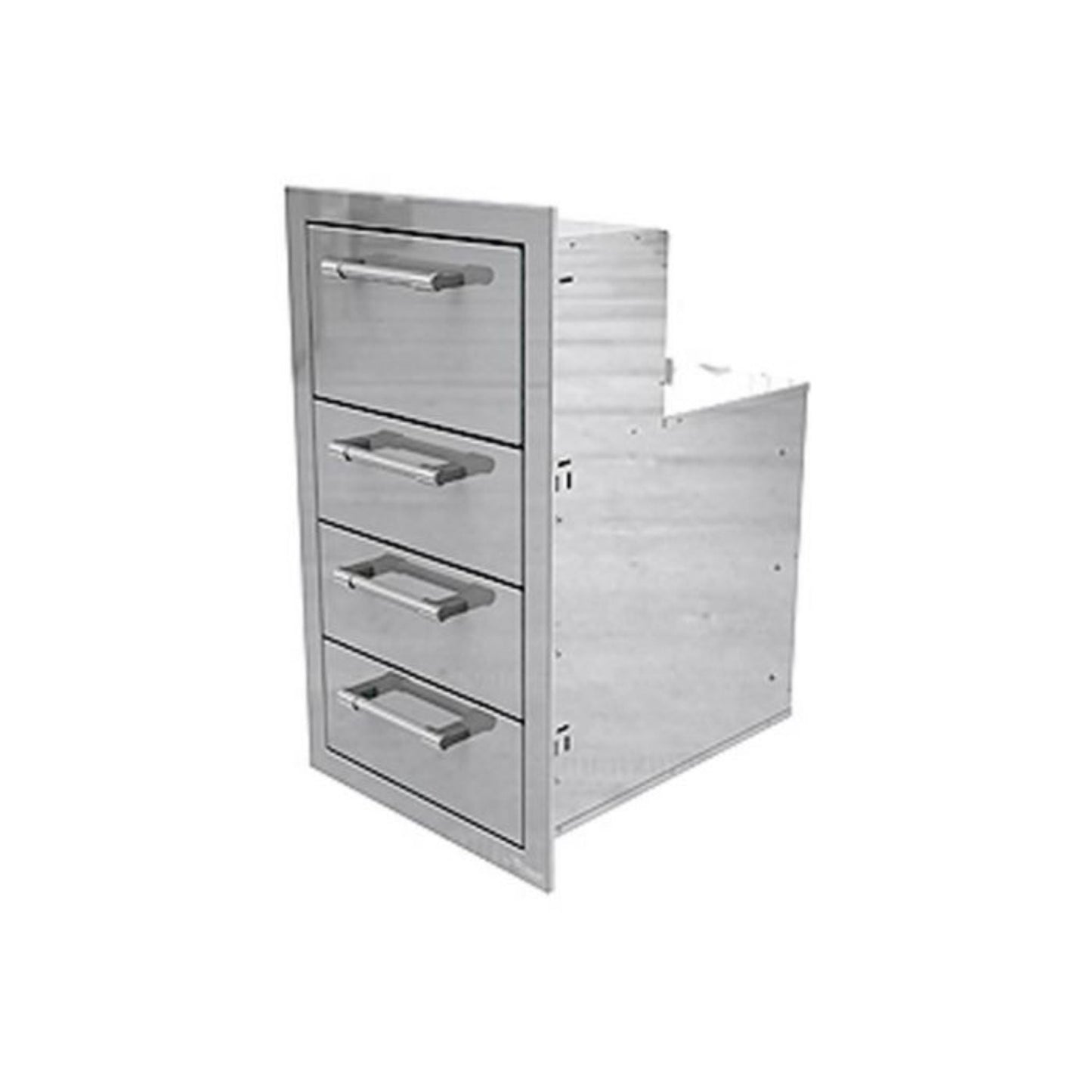 Alfresco 17" Stainless Steel Paper Towel Holder with Three Drawers
