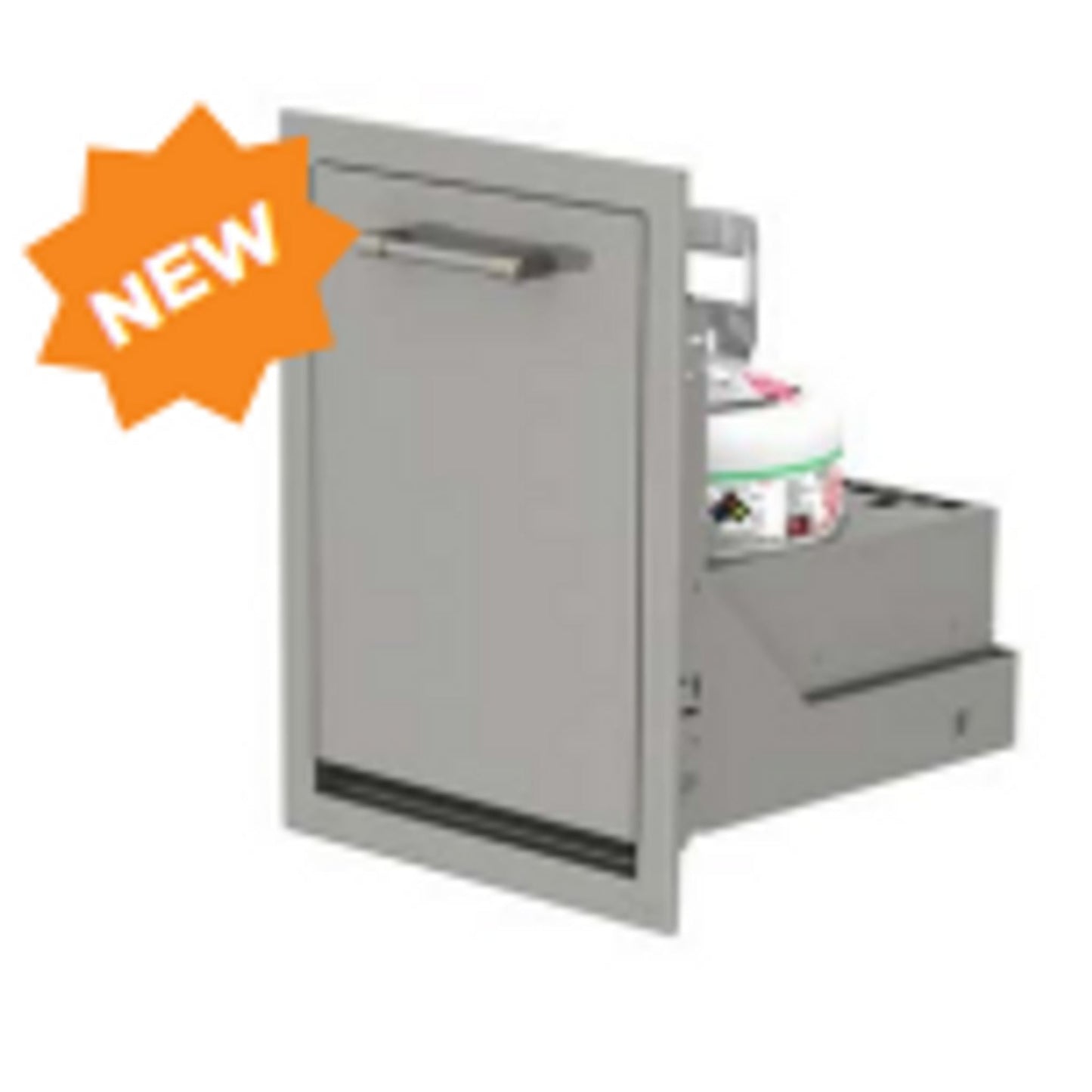 Alfresco 18" Ultramarine Blue Gloss Island LP Tank Drawer