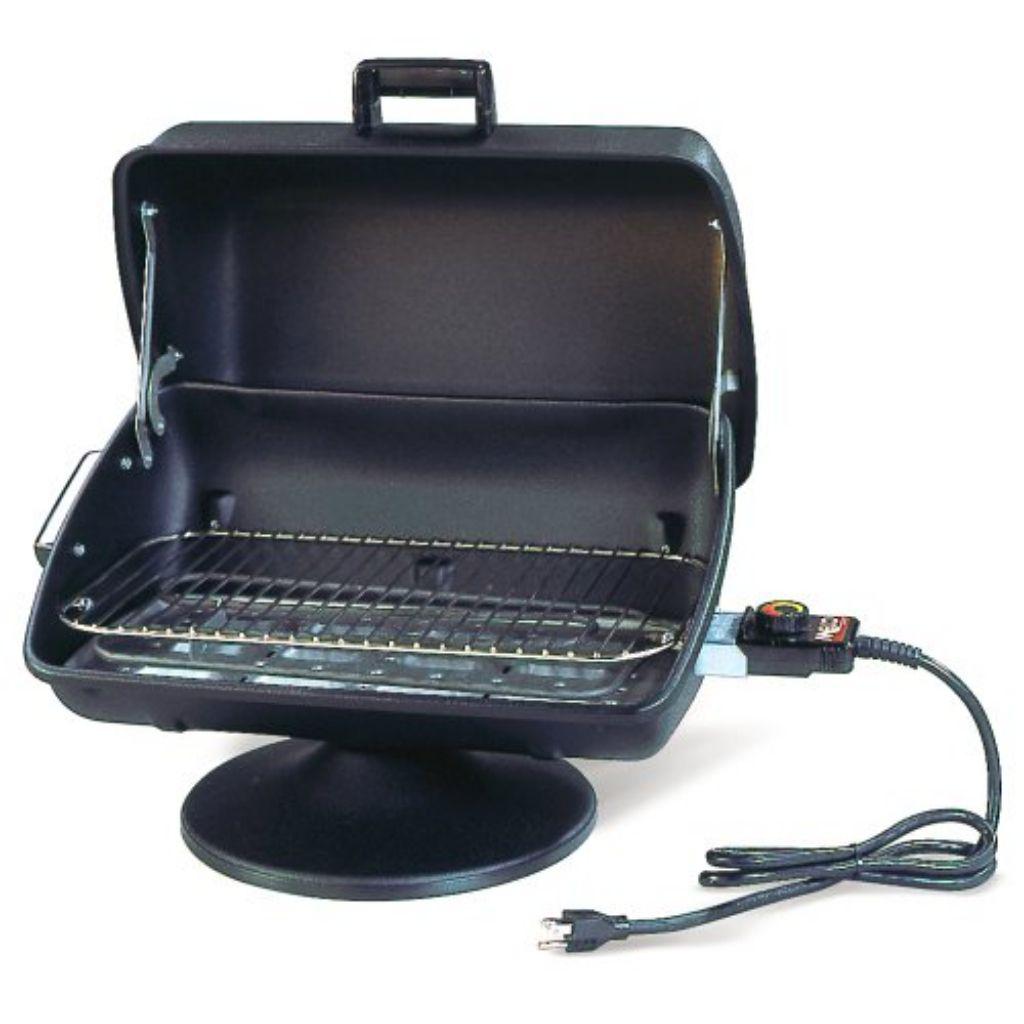 Americana 15" Black Portable Utility Tabletop Outdoor Electric BBQ Grill