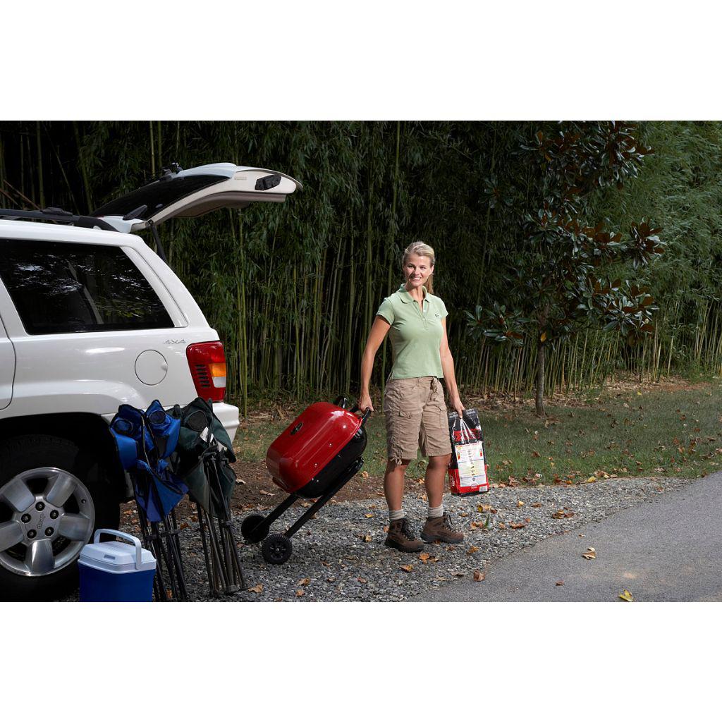 Americana 19" Red Walk-A-Bout Portable Charcoal Grill