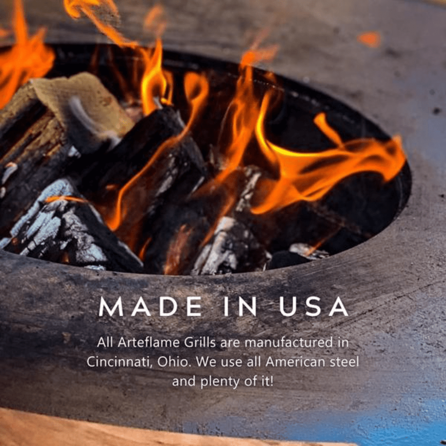 Arteflame Classic 40" Grill with a High Round Base Home Chef Max Bundle With 10 Grilling Accessories