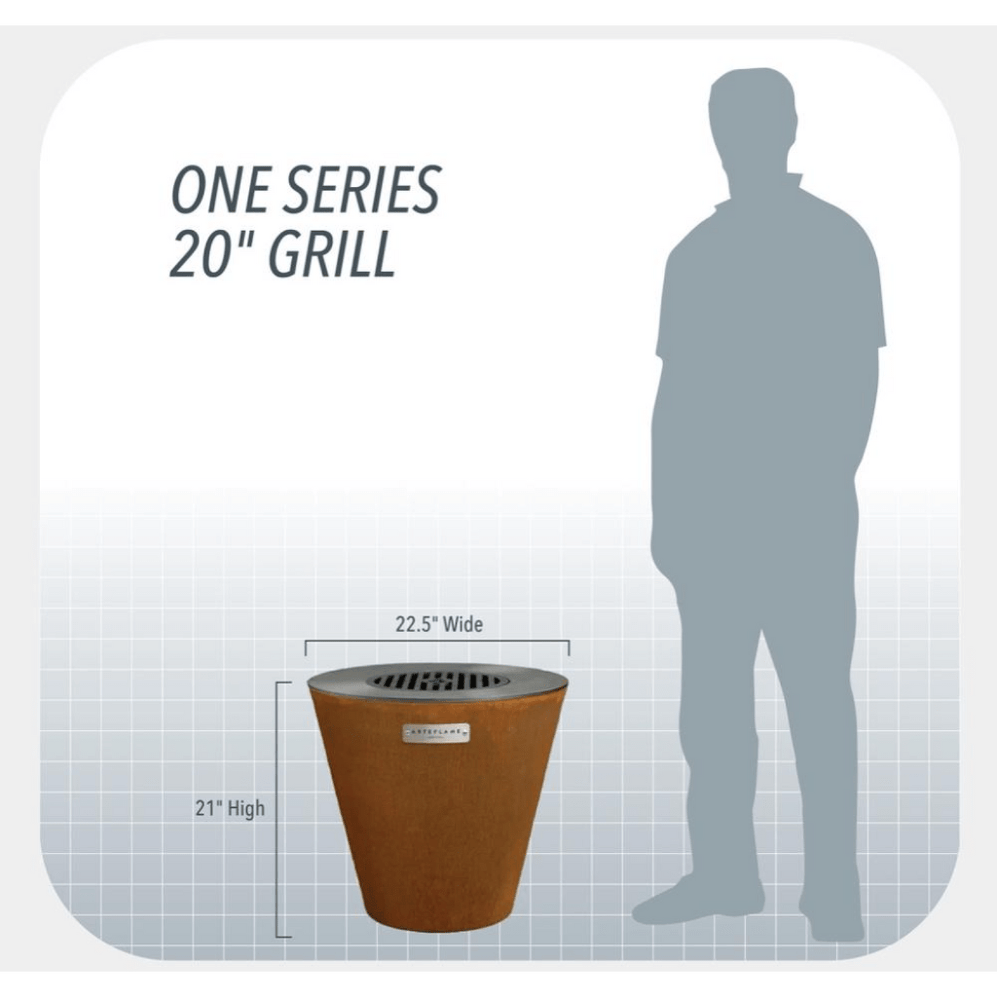 Arteflame One 20" Grill And Home Chef Max Bundle With 10 Grilling Accessories