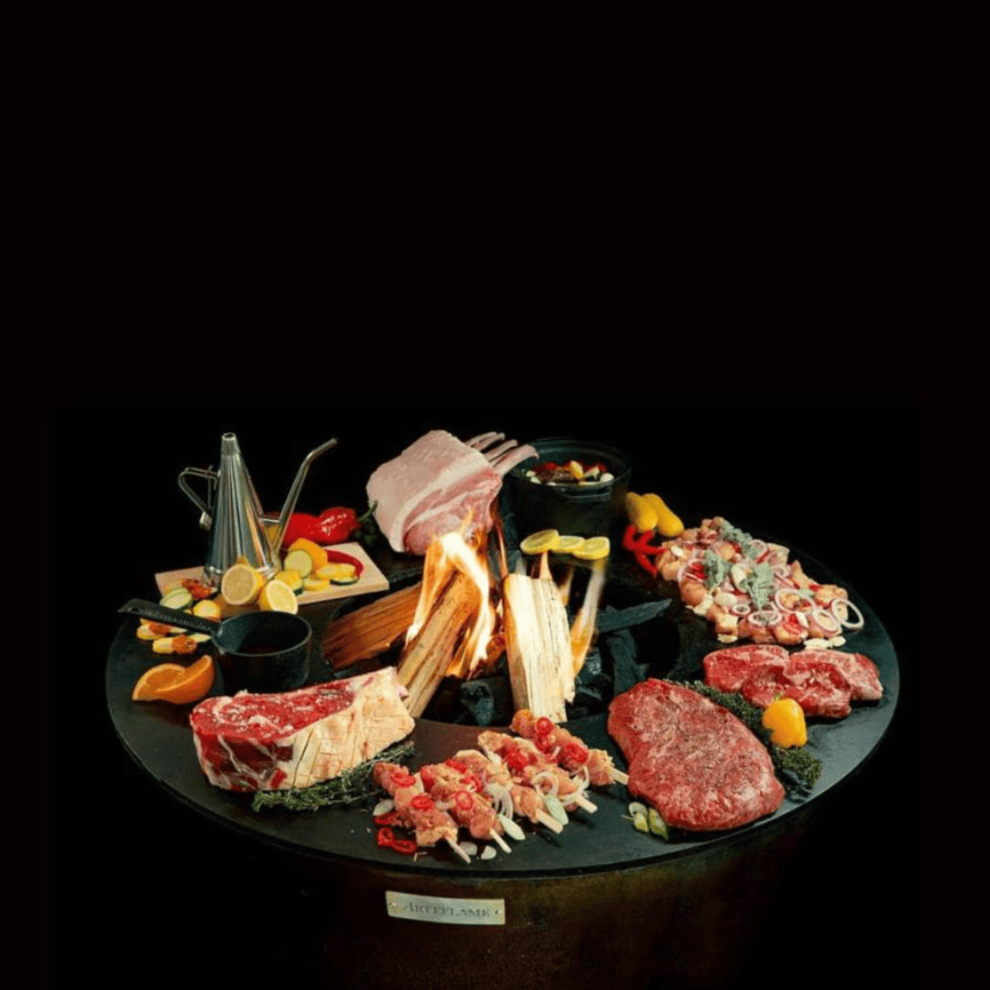 Arteflame One 40" Grill And Home Chef Max Bundle With 10 Grilling Accessories