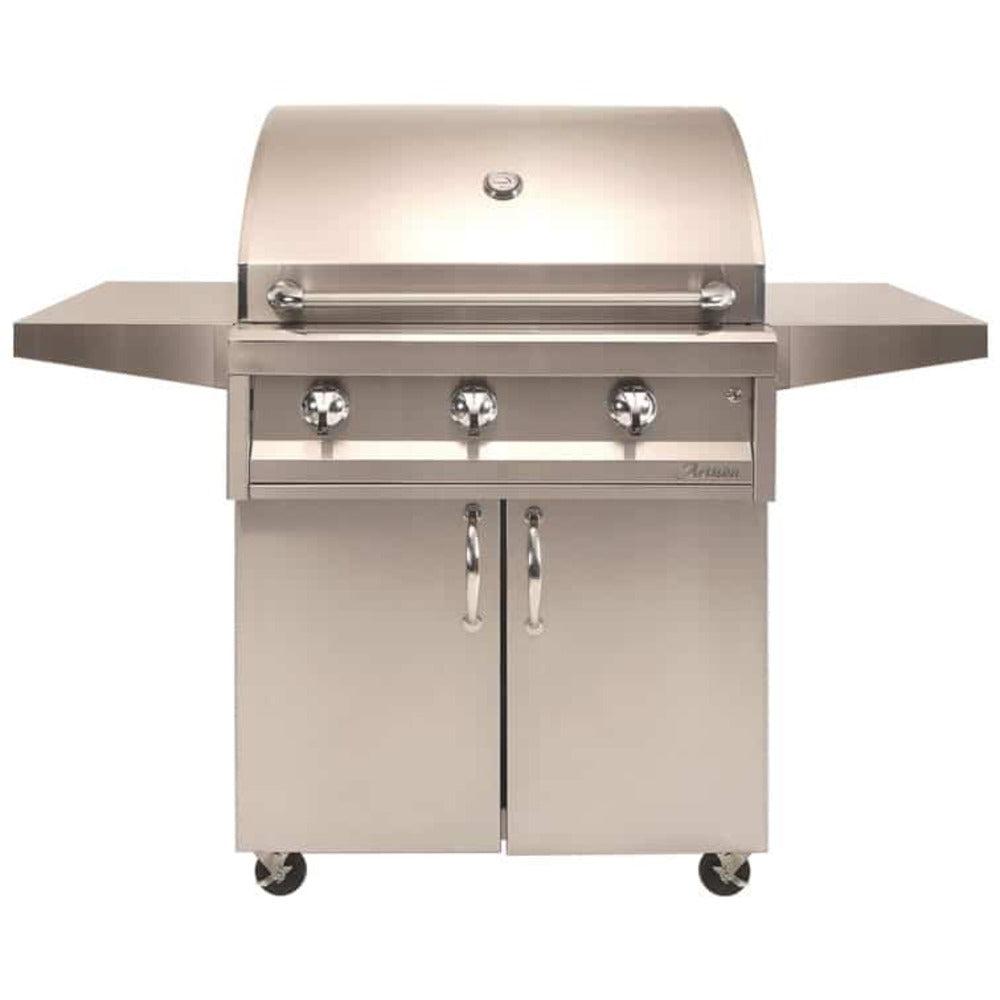 Artisan Eagle Series 32" Stainless Steel Freestanding 3-Burner Propane Gas Grill
