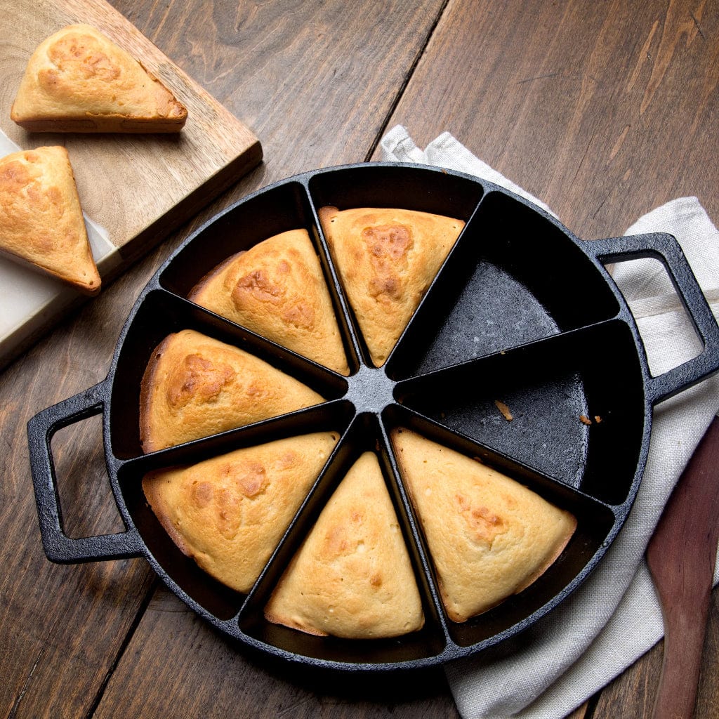 Bayou Classic 10" Cast Iron Wedge Cornbread Skillet