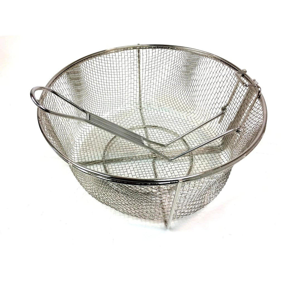Bayou Classic 11" Stainless Fry Basket w/ Folding Handle