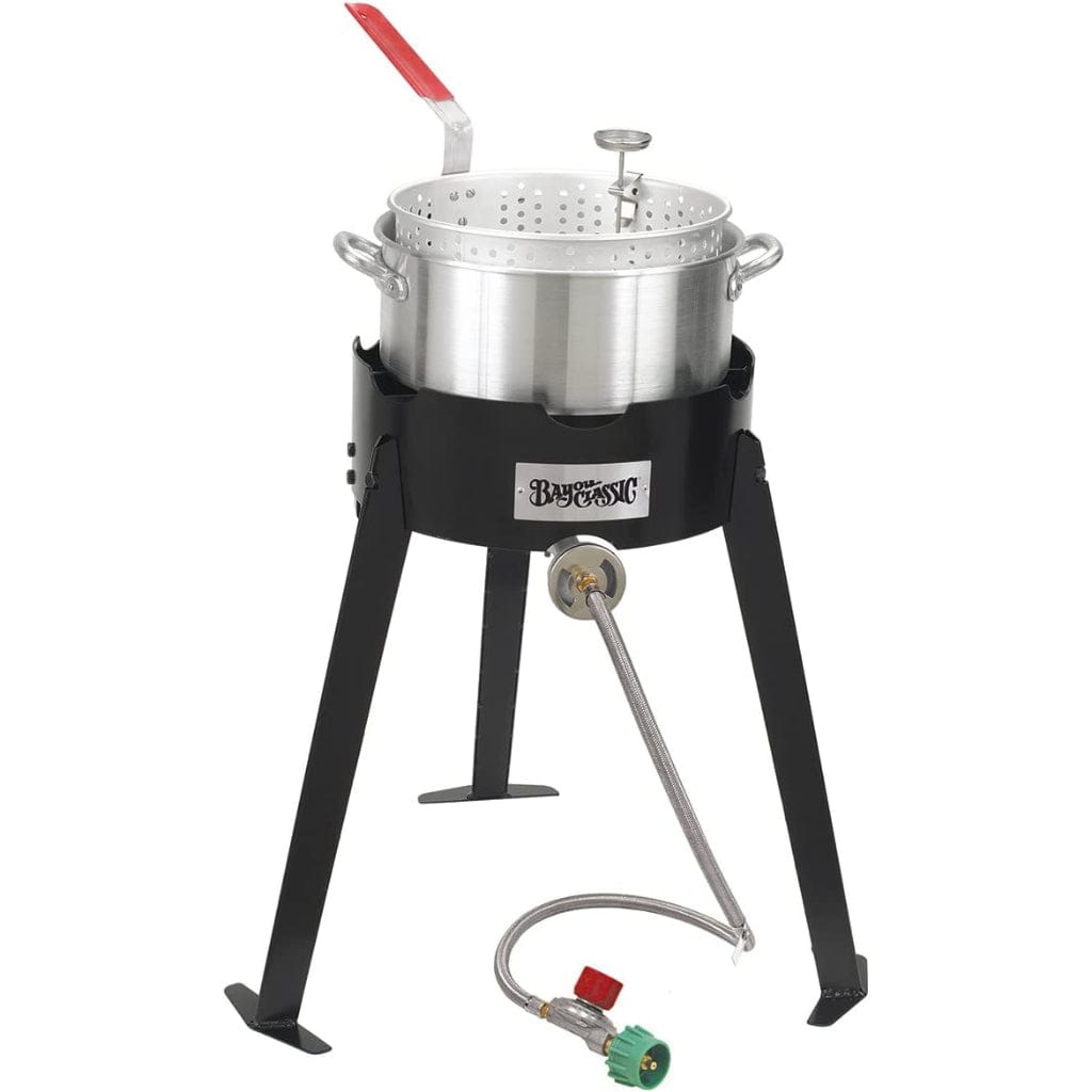 Bayou Classic CI7010 Kettle with Cast Iron Lid, 10 Gallon
