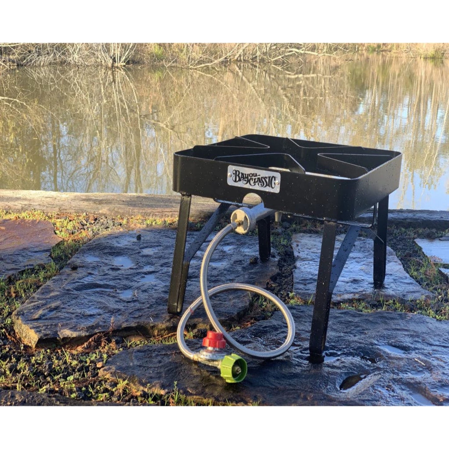 Bayou Classic 16" Square Outdoor Propane Gas Patio Stove