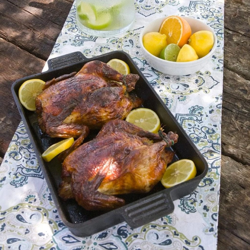 Bayou Classic 19" Cast Iron Rectangular Roasting Pan