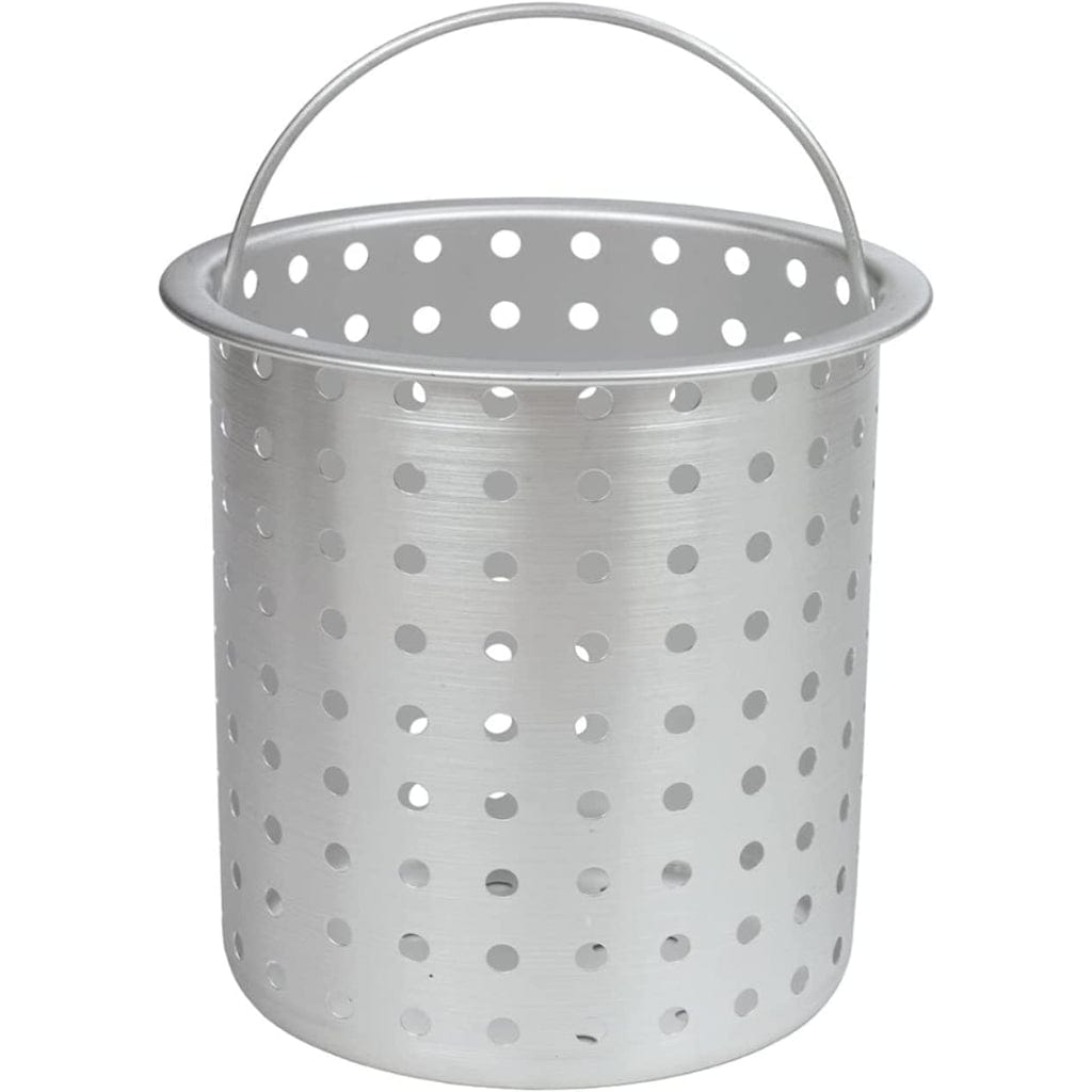 30 Qt. Aluminum Fryer Pot with Strainer Basket and Lid