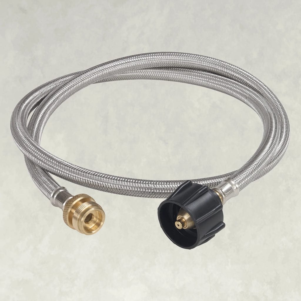 Bayou Classic 4-Ft Stainless Steel Braided LPG Adapter Hose