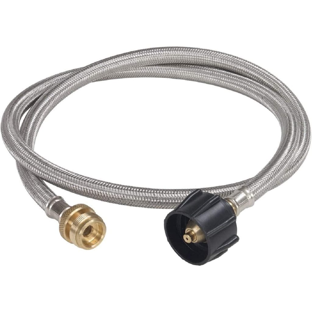 Bayou Classic 4-Ft Stainless Steel Braided LPG Adapter Hose