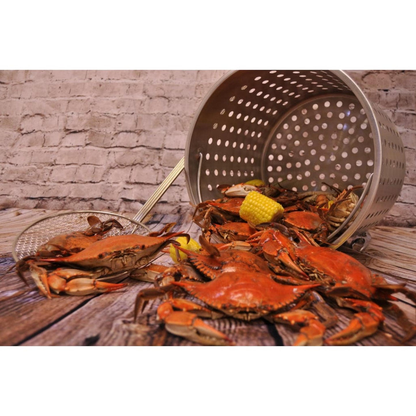 Bayou Classic 44-Quart Stainless Stockpot w/ Lid & Basket