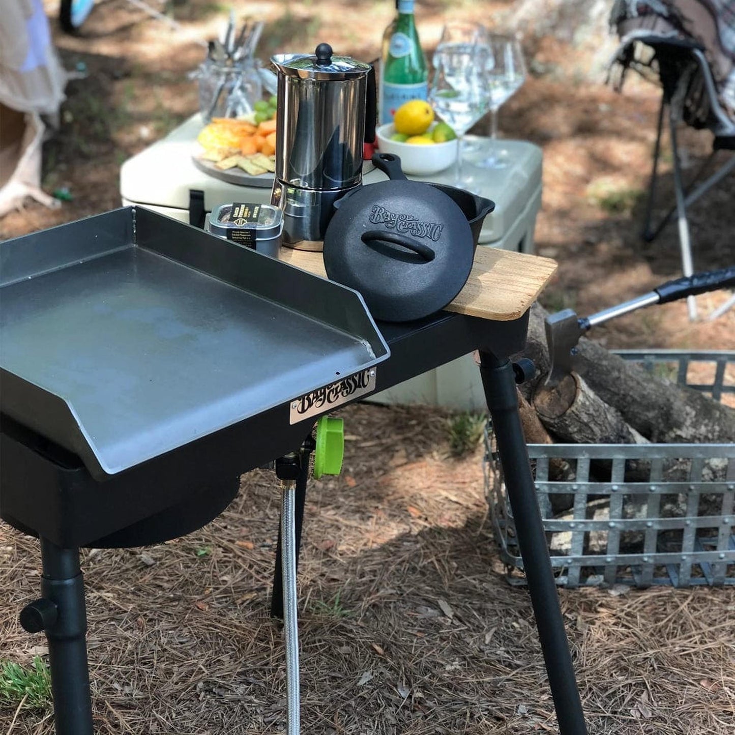 Bayou Classic Single Outdoor Propane Gas Patio Camp Stove w/ Griddle