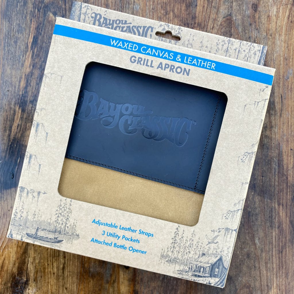 Bayou Classic Waxed Canvas Apron w/ Leather Pockets