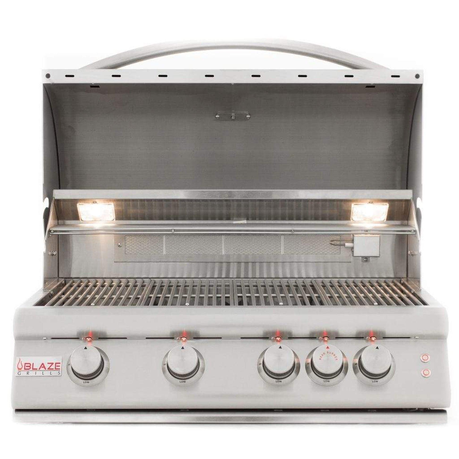 Blaze 32" 4-Burner Premium LTE Built-In Gas Grill with Rear Infrared Burner & Grill Lights