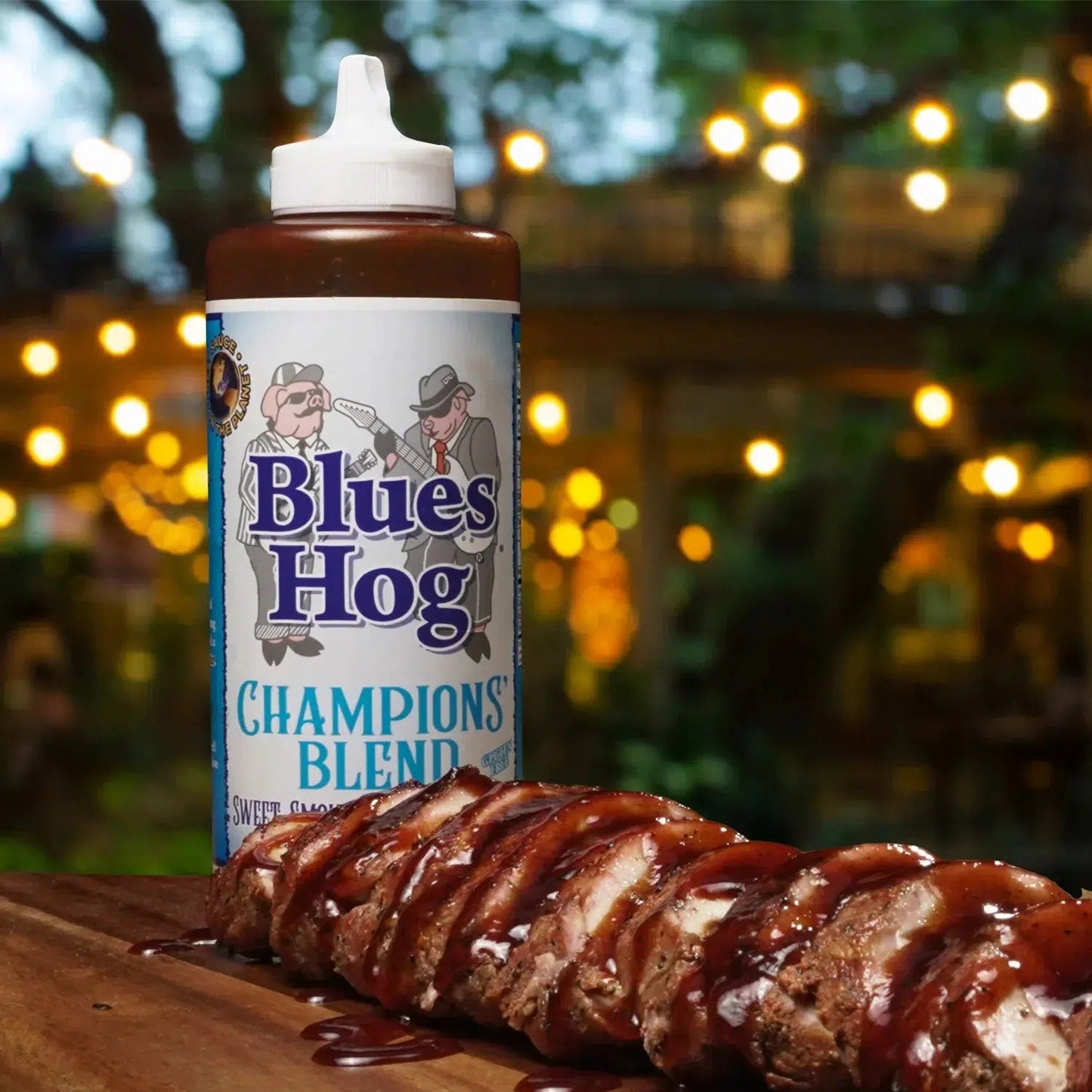 Blues Hog 24 oz. Squeeze Bottle Champions' Blend BBQ Sauce - 6 pack
