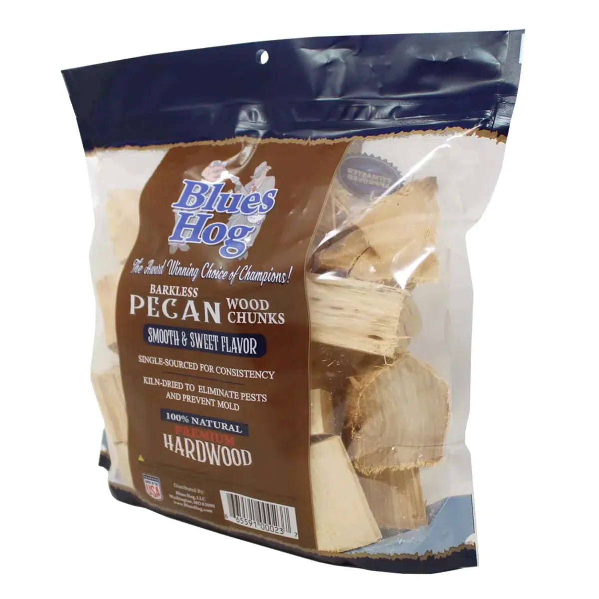 Blues Hog 300 cu. in. Barkless Pecan Wood Chunks - 8 pack
