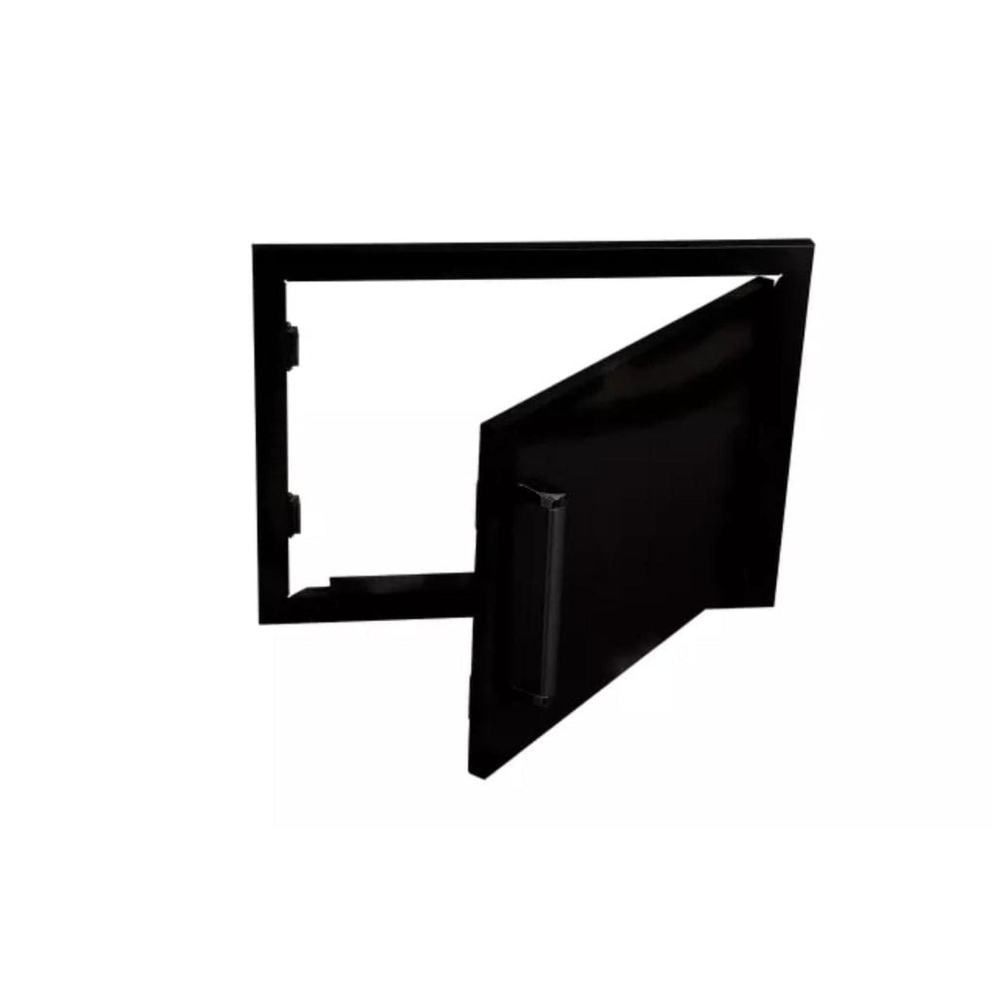 Bonfire Outdoor 20" x 14" Black Single Horizontal Right-Hinged Door Cabinet