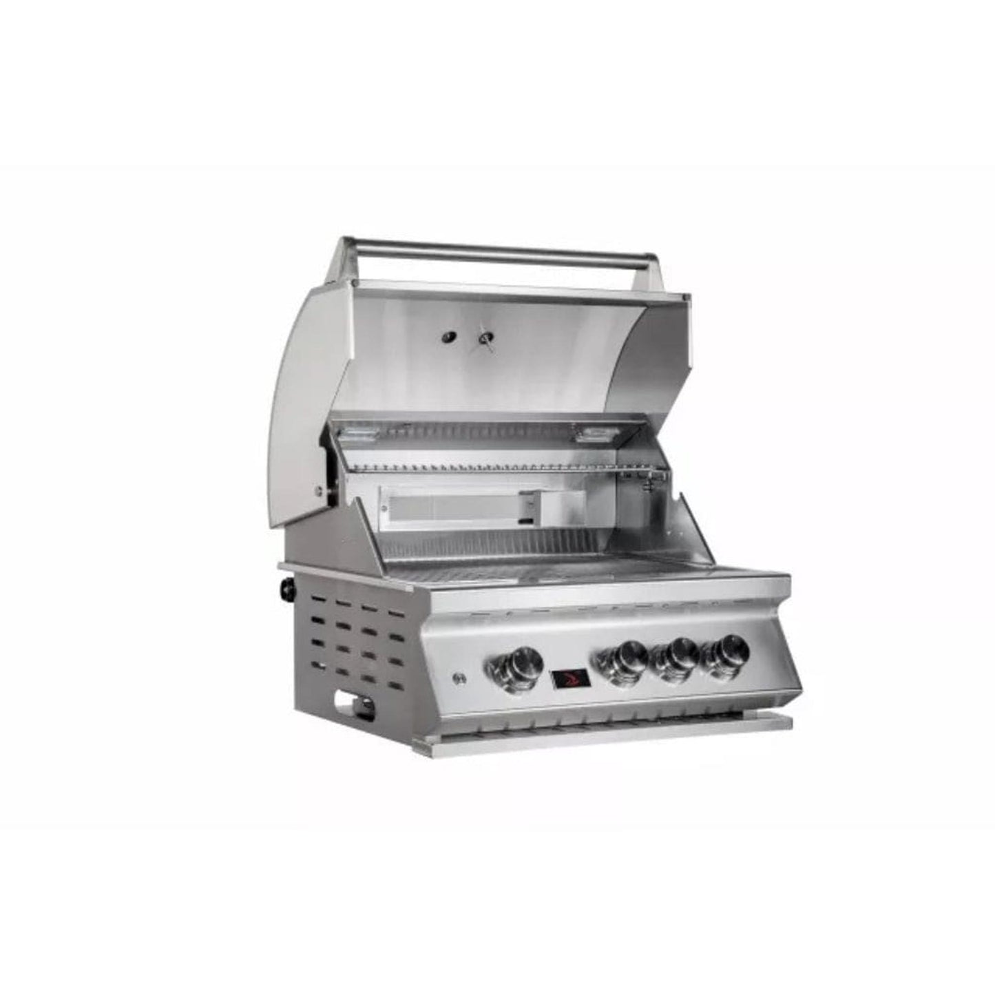 Bonfire Outdoor 28" Stainless Steel 3-Burner Built-In Natural Gas Grill With Infrared Rear Burner