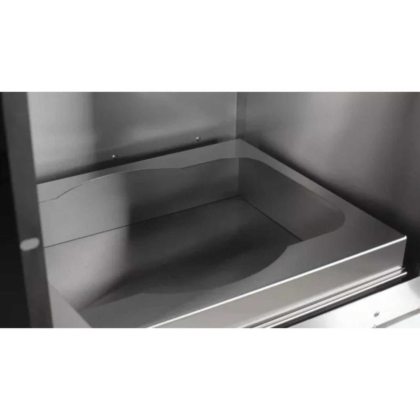 Bonfire Outdoor 33" Black Triple Drawer & Trash Can Combo