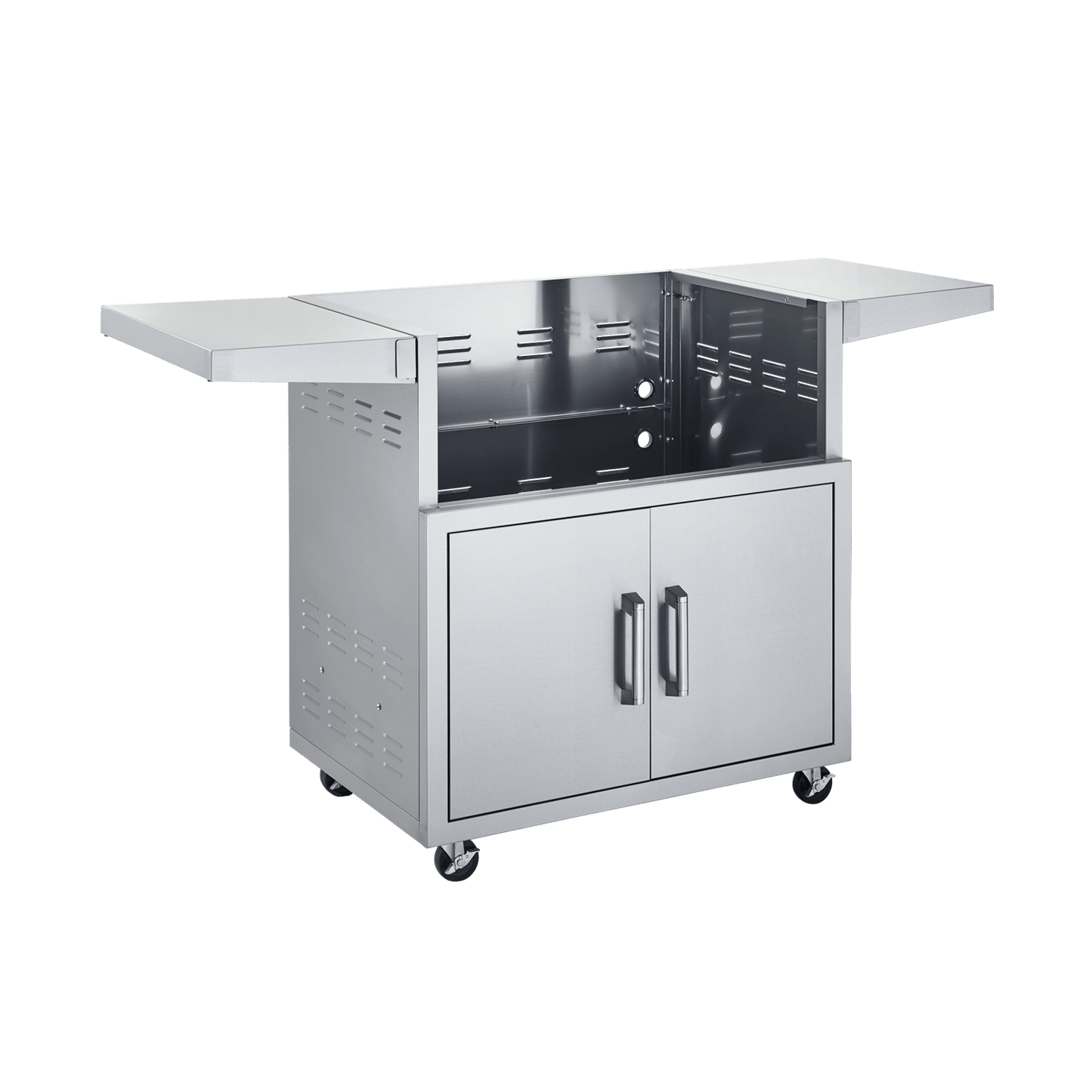 Broilmaster B-Series 40" Stainless Steel Freestanding Cart With 2-Doors and Side Shelves