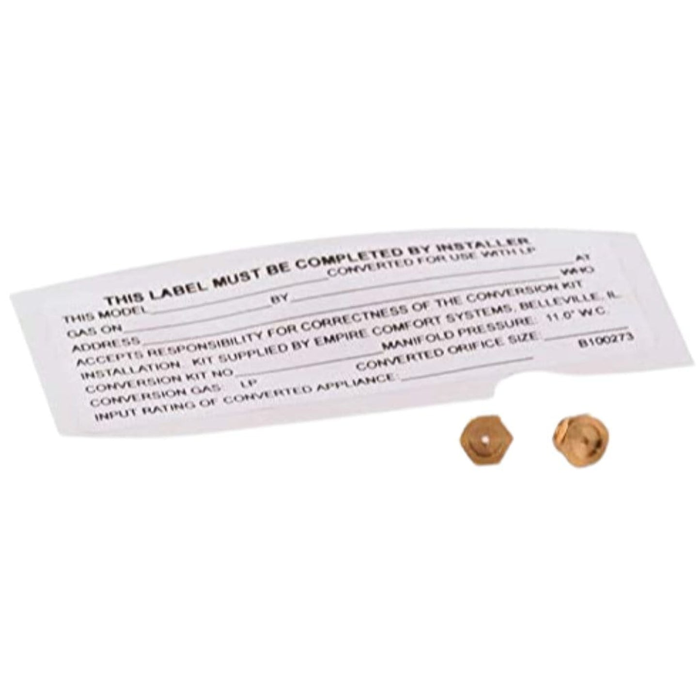 Broilmaster B100241 Natural Gas to Propane Conversion Kit for S5, P5, D5