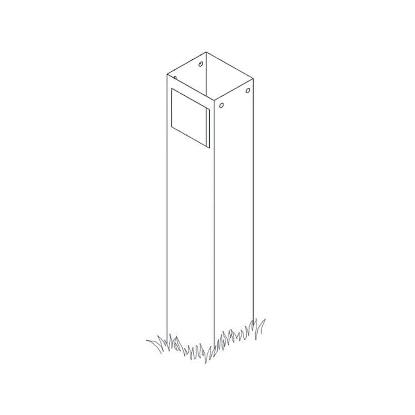Broilmaster B825615 48" Square Replacement Painted Post for P48A, BP48, U48