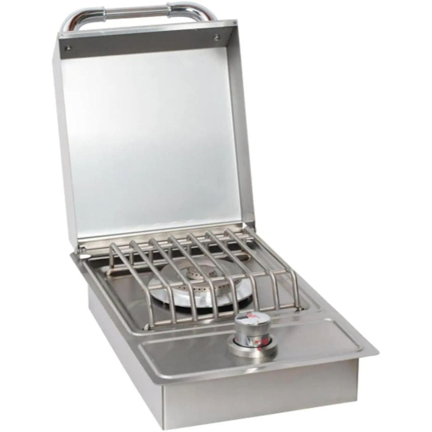 Bull 12" Stainless Steel Single Drop In Gas Side Burner
