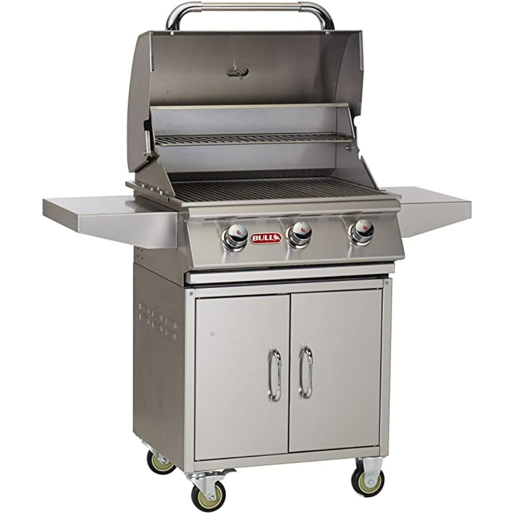 Bull 24" 3-Burner Steer Premium Gas Grill Complete Cart
