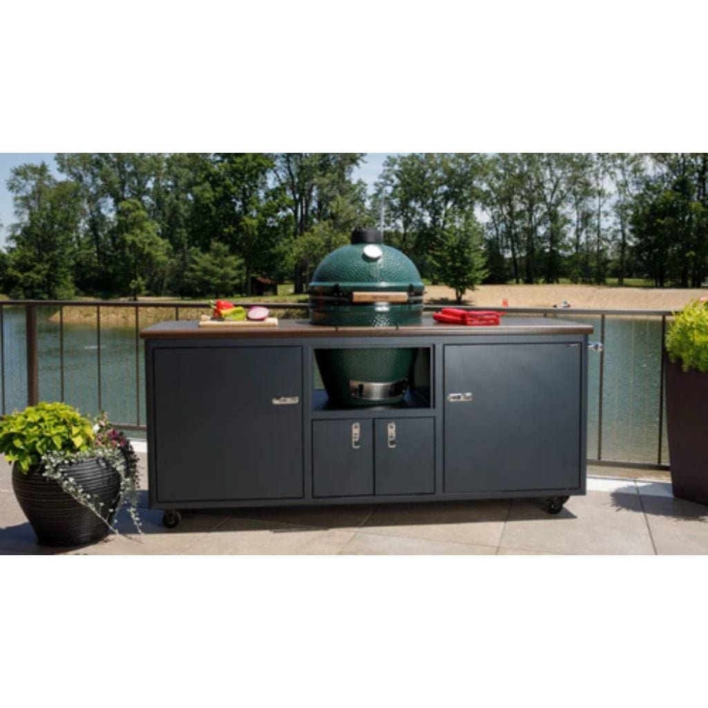 Challenger Designs 76″ Stainless Steel Torch Ceramic Kamado Grill Cart