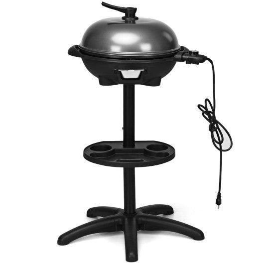 Costway 1350W Outdoor Electric BBQ Grill with Removable Stand