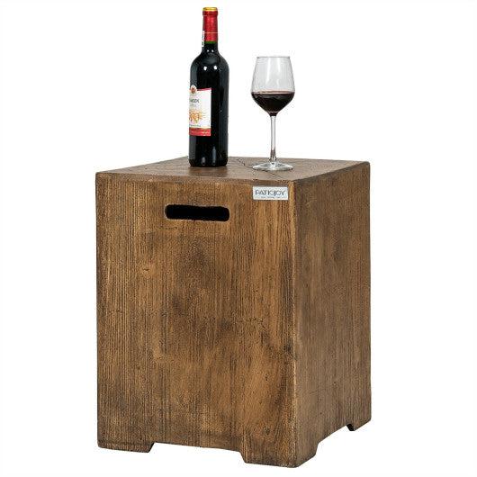 Costway 16" Outdoor Hideaway Table Cover for Standard 20 lbs Propane Tank-B