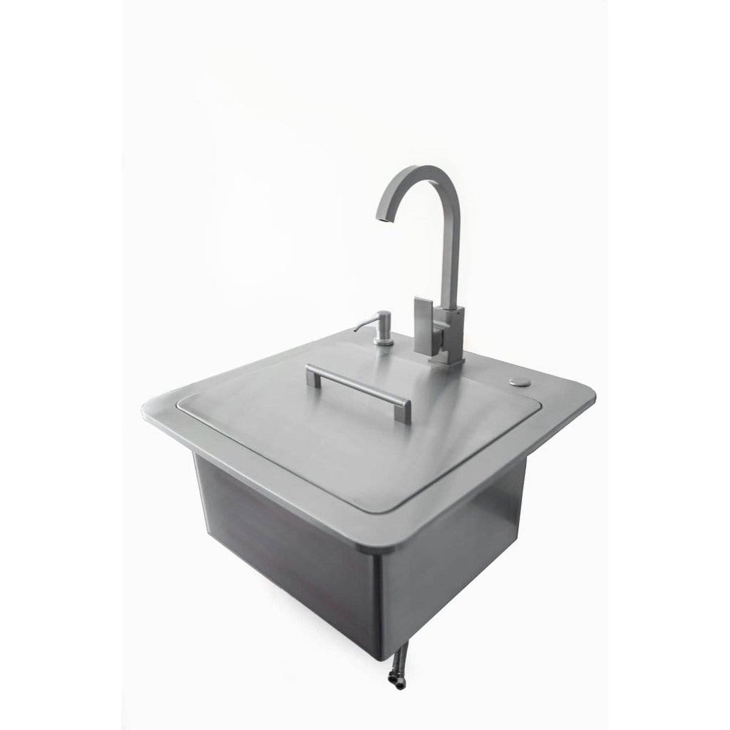 Coyote 21" Sink with Faucet, Drain, and Soap Dispenser