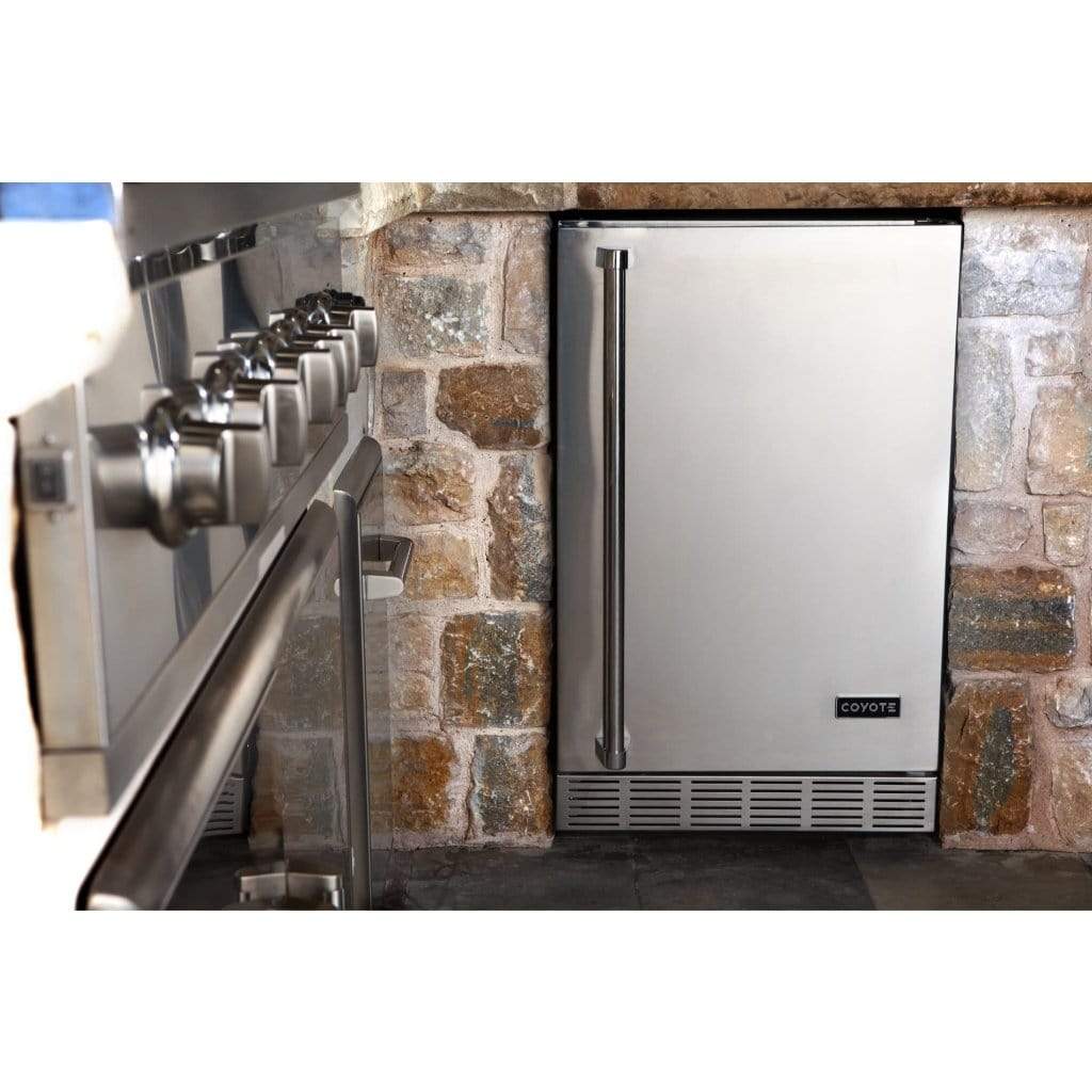 Coyote 24" Built-In Right-Hinged Outdoor Refrigerator