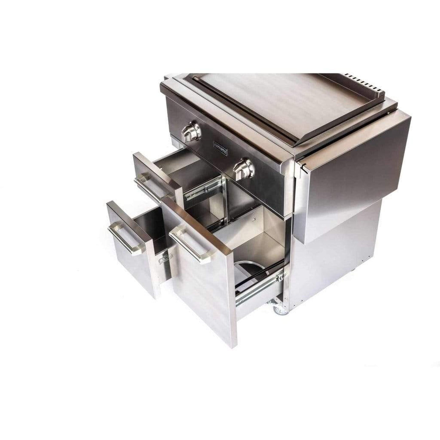 Coyote 30" 2-Burner Flat Top Built-In Natural Gas Grill