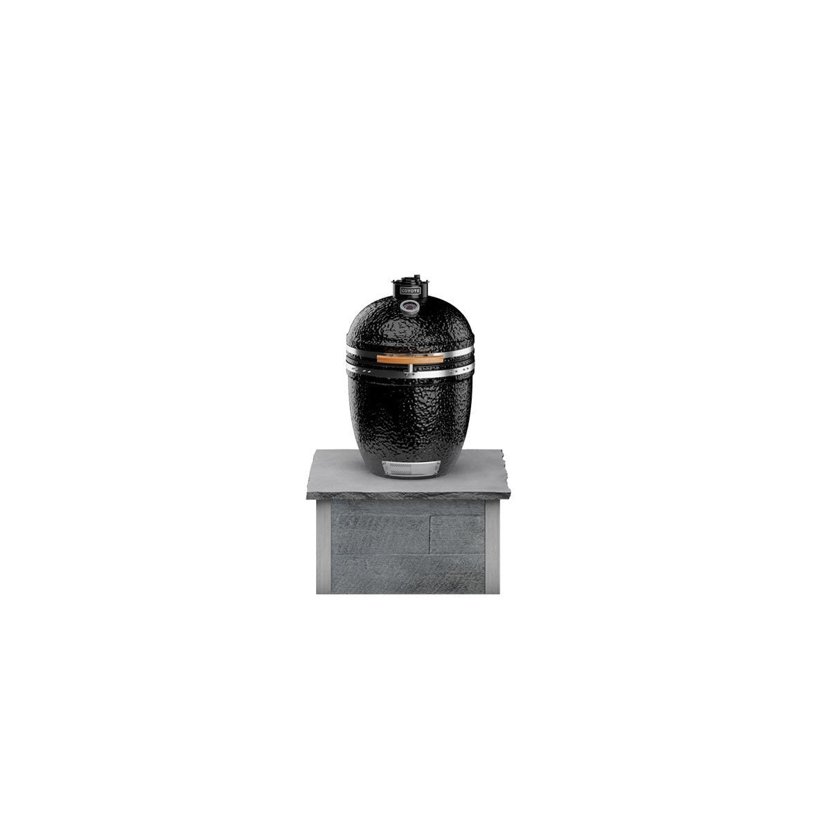 Coyote RTA 3ft Gray Weathered Wood Kamado Stand