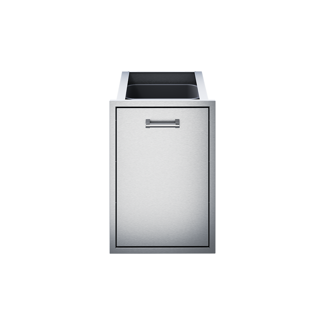 Delta Heat 18" Stainless Steel Tall Trash Drawer With Trash Can