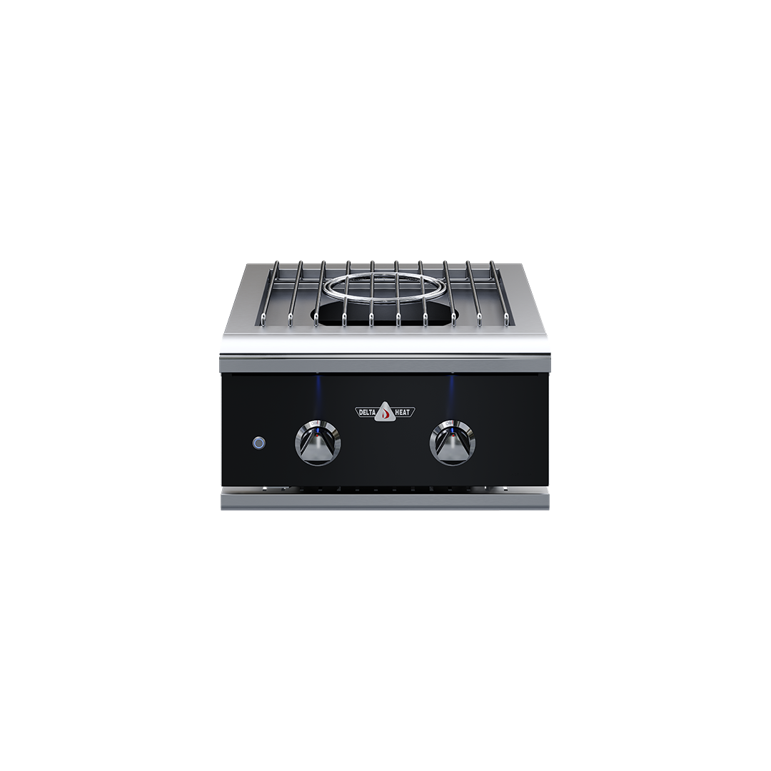 Delta Heat 22" Black Control Panel Stainless Steel Construction Liquid Propane Gas Power Burner