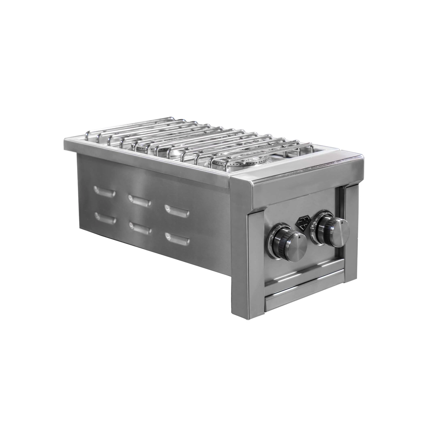 Diamond Grill BBQ 13" Stainless Steel Liquid Propane 2-Burner Side Burner