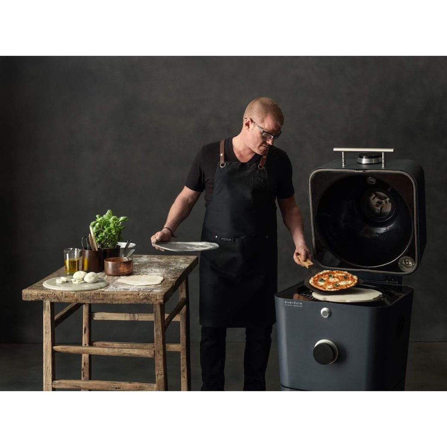 Everdure 21" 4K Electric Ignition Charcoal Grill and Smoker/Electric Outdoor Oven