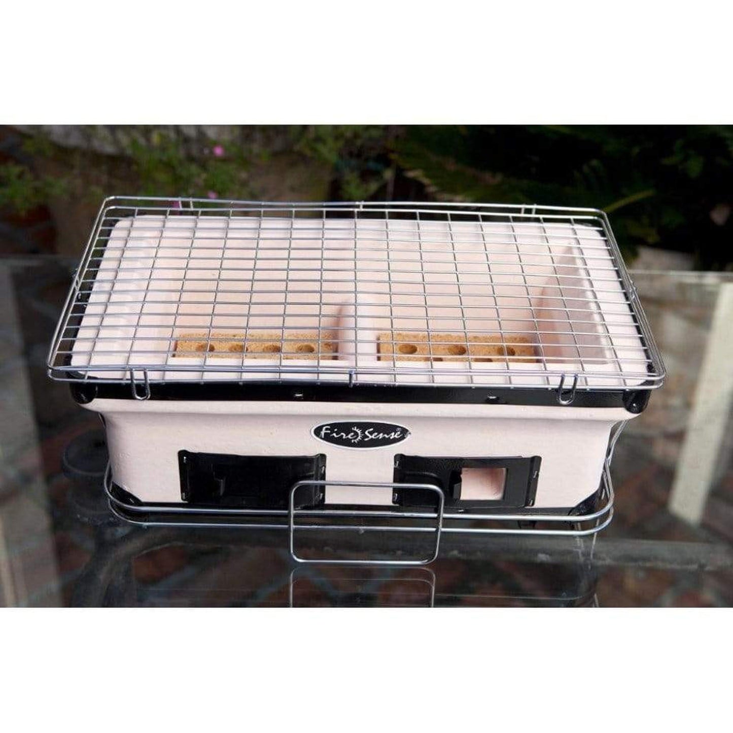 Fire Sense 18" Large Yakatori Ceramic Tabletop Charcoal Grill