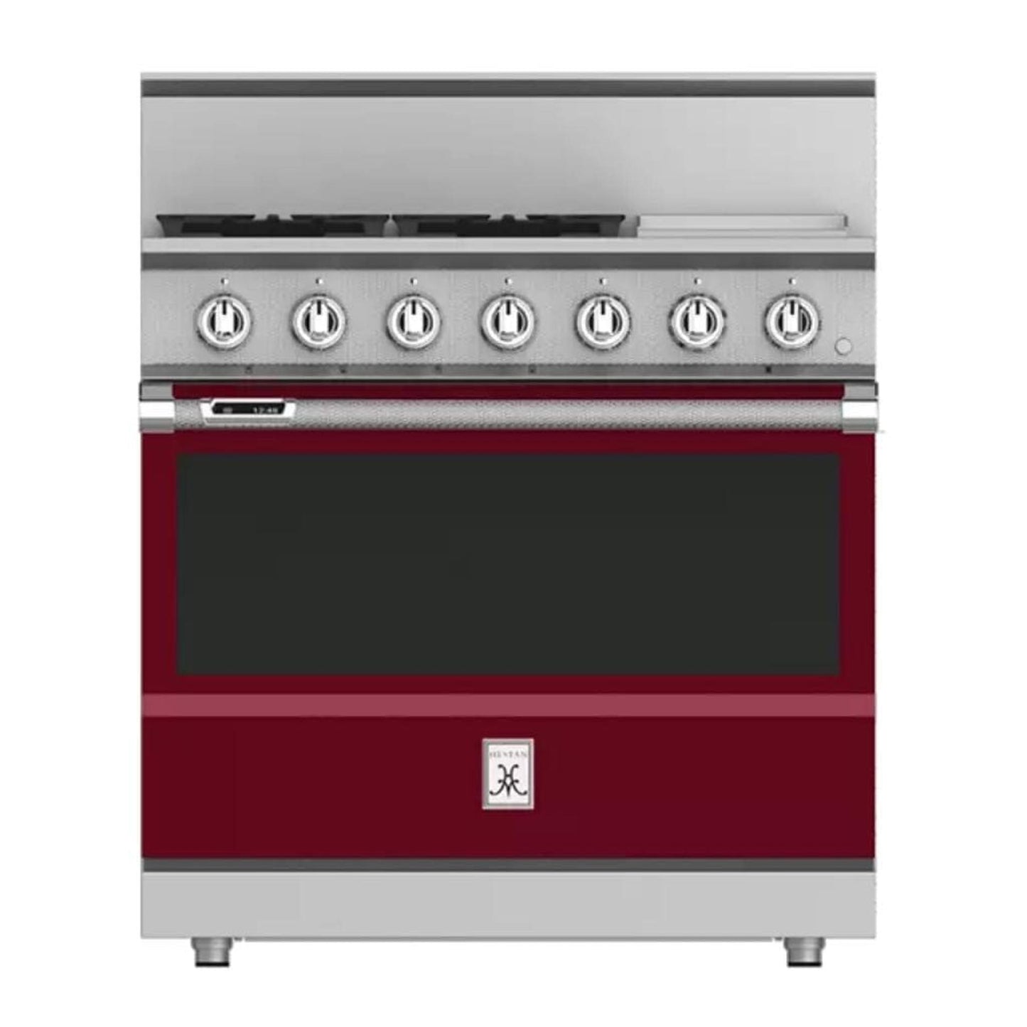 Hestan 36" 4-Burner Dual Fuel Range with 12" Griddle - KRD Series
