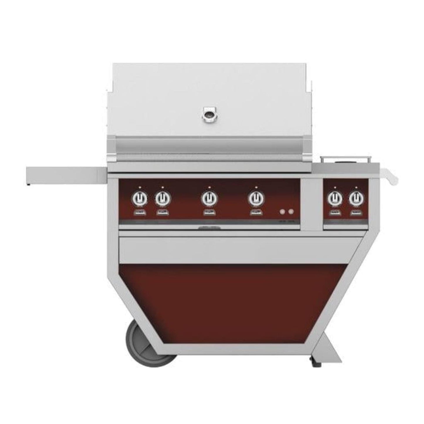 Hestan 36" Deluxe Grill with Double Side Burner, (3) Trellis, Rotisserie