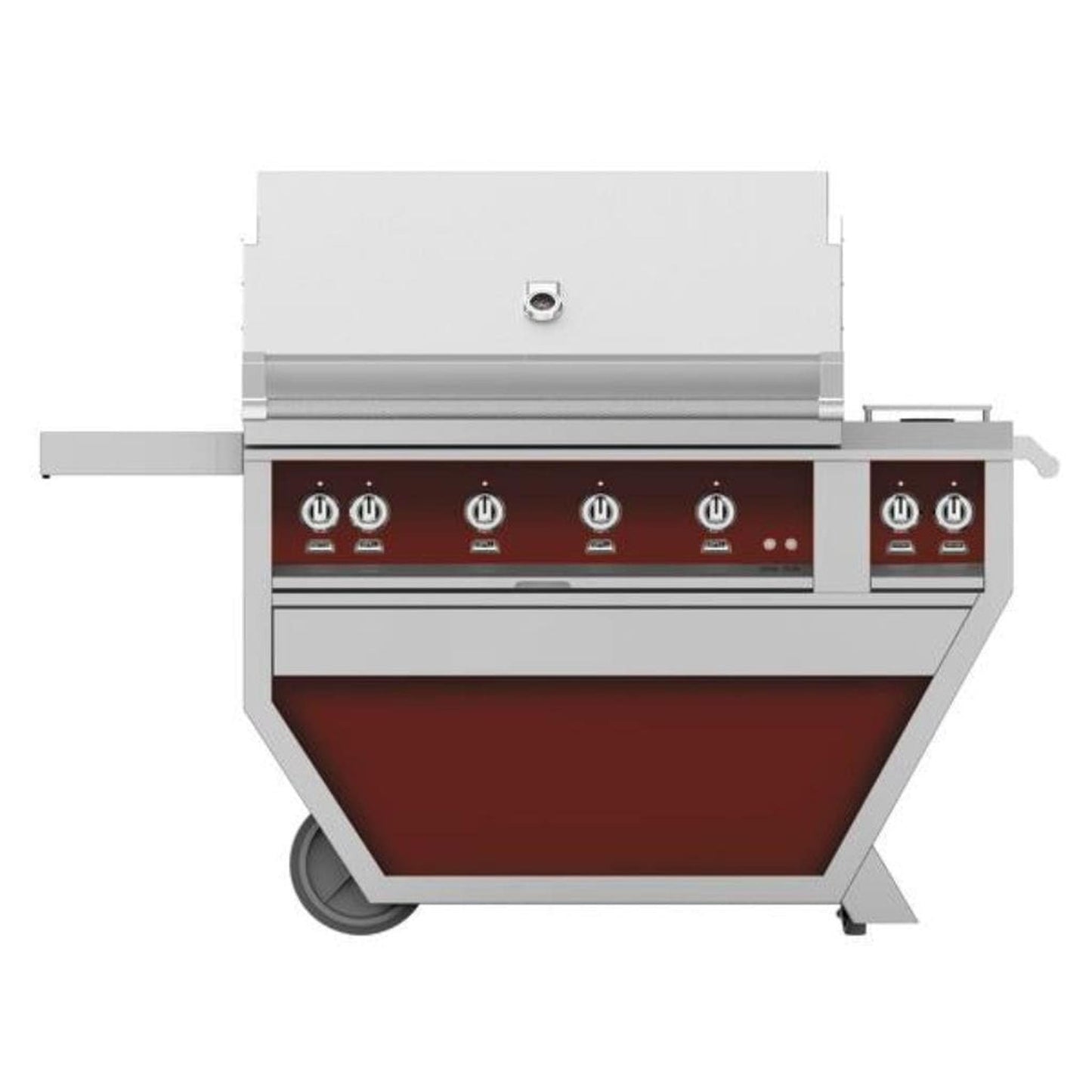 Hestan 42" Deluxe Grill with Double Side Burner, (4) Trellis, Rotisserie