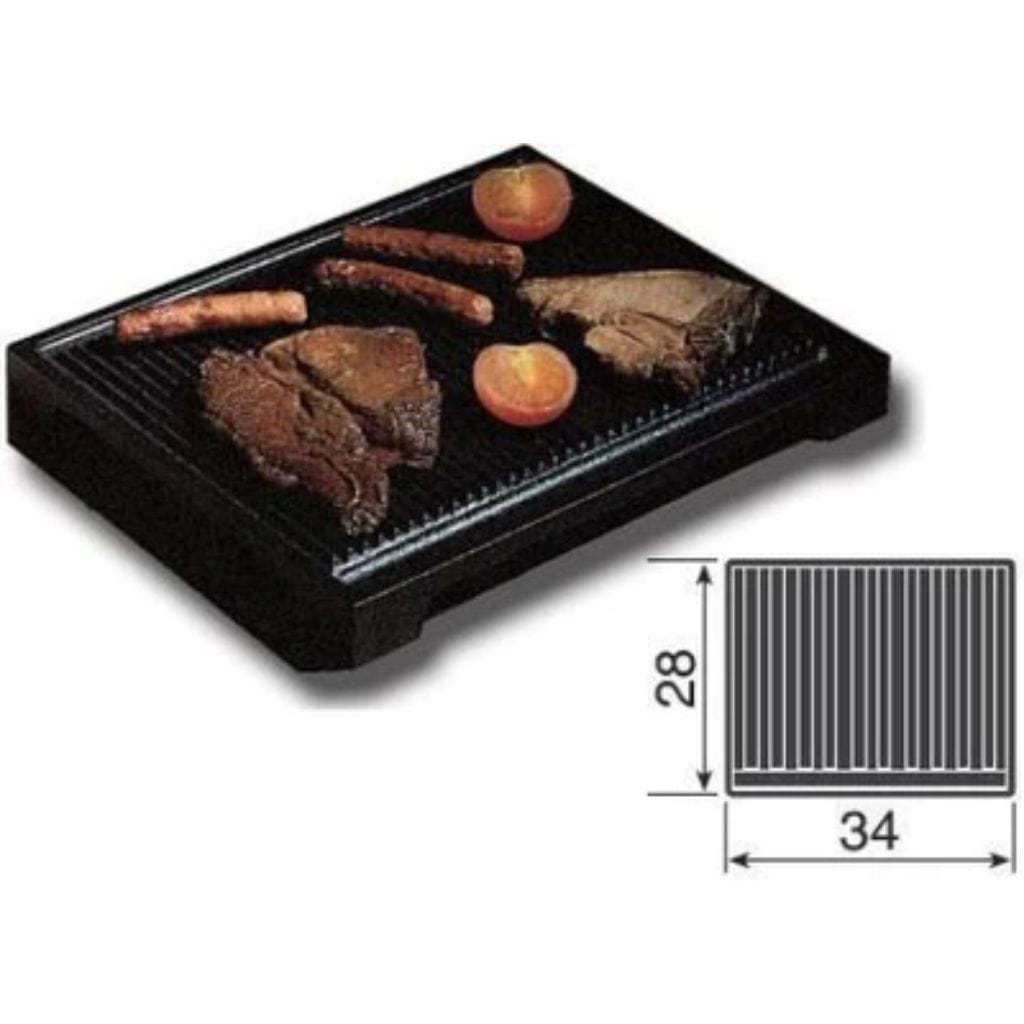ILVE 34" Large Ribbed Cast Iron Steak Grill Pan