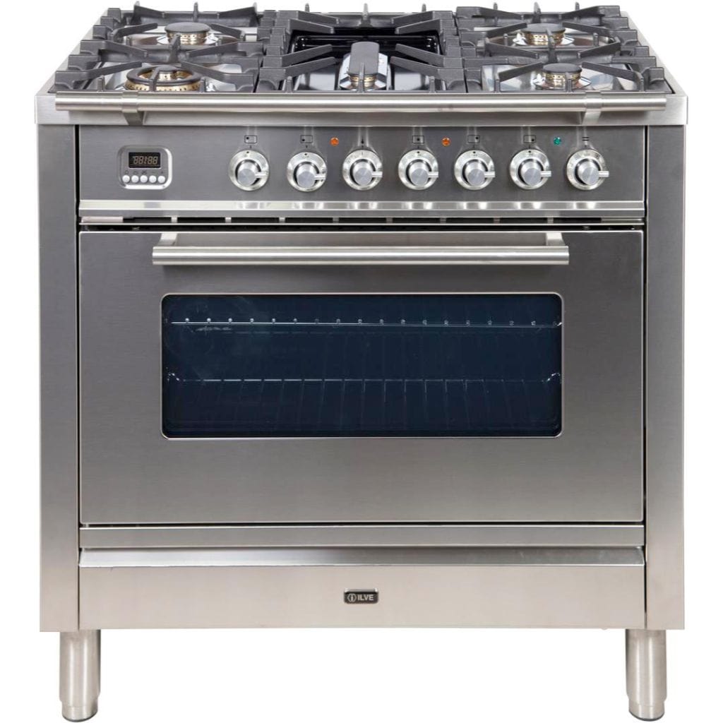 5 burners Dual Fuel Ranges at