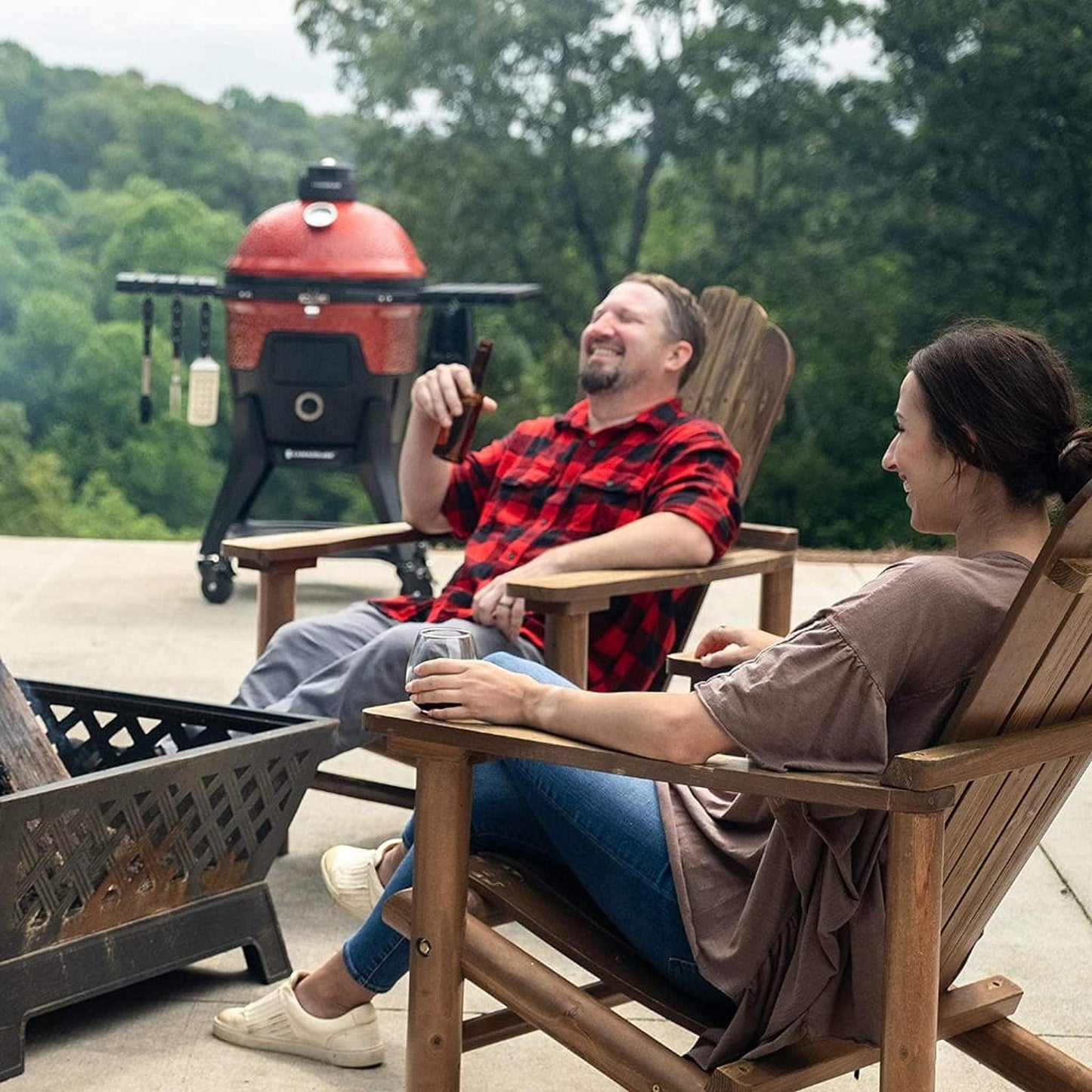 Kamado Joe 18" Red Pellet Joe Ceramic Pellet Grill