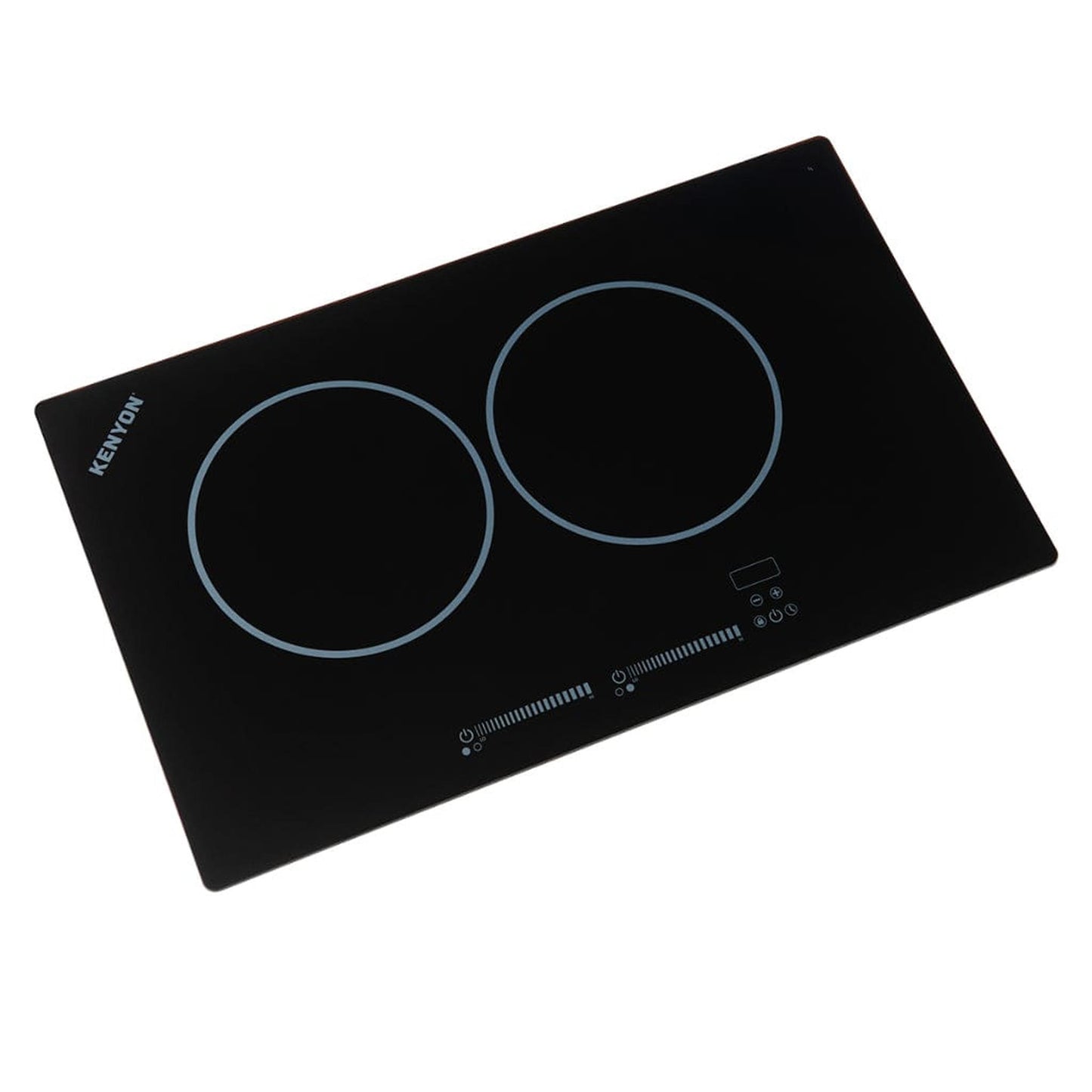 Kenyon Bridge Induction 24" 2-Burner Black 240V Landscape-Mount Electric Cooktop With SilKEN Mat